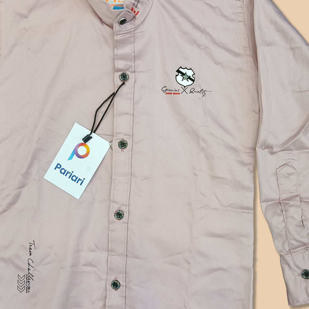 Pariari Boys Elegant Mandarin Collar Shirt
