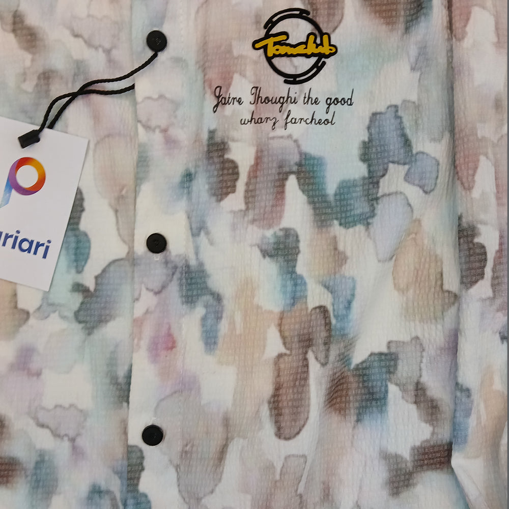Pariari Boys Watercolor Printed Full-Sleeve Shirt