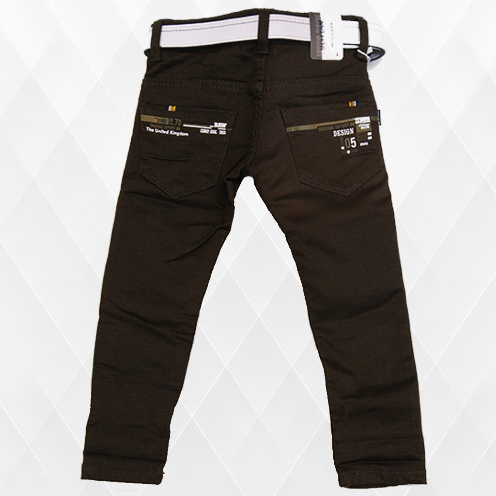 Pariari Boys Trendy Slim-Fit Jeans with Stylish Belt