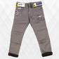 Pariari Boys Dark Khaki Slim-Fit Jeans with Stylish Belt
