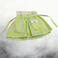 Pariari Girls Green and White Gingham Suspender Dress for Girls