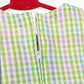 Pariari Girls Green and White Gingham Suspender Dress for Girls