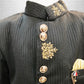 Pariari Boys Black and Gold Indo-Western Sherwani Set