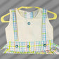 Pariari Girls Pastel Gingham Suspender Frock