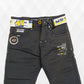 Pariari Stylish Boys Grey Slim-Fit Jeans with Trendy Belt